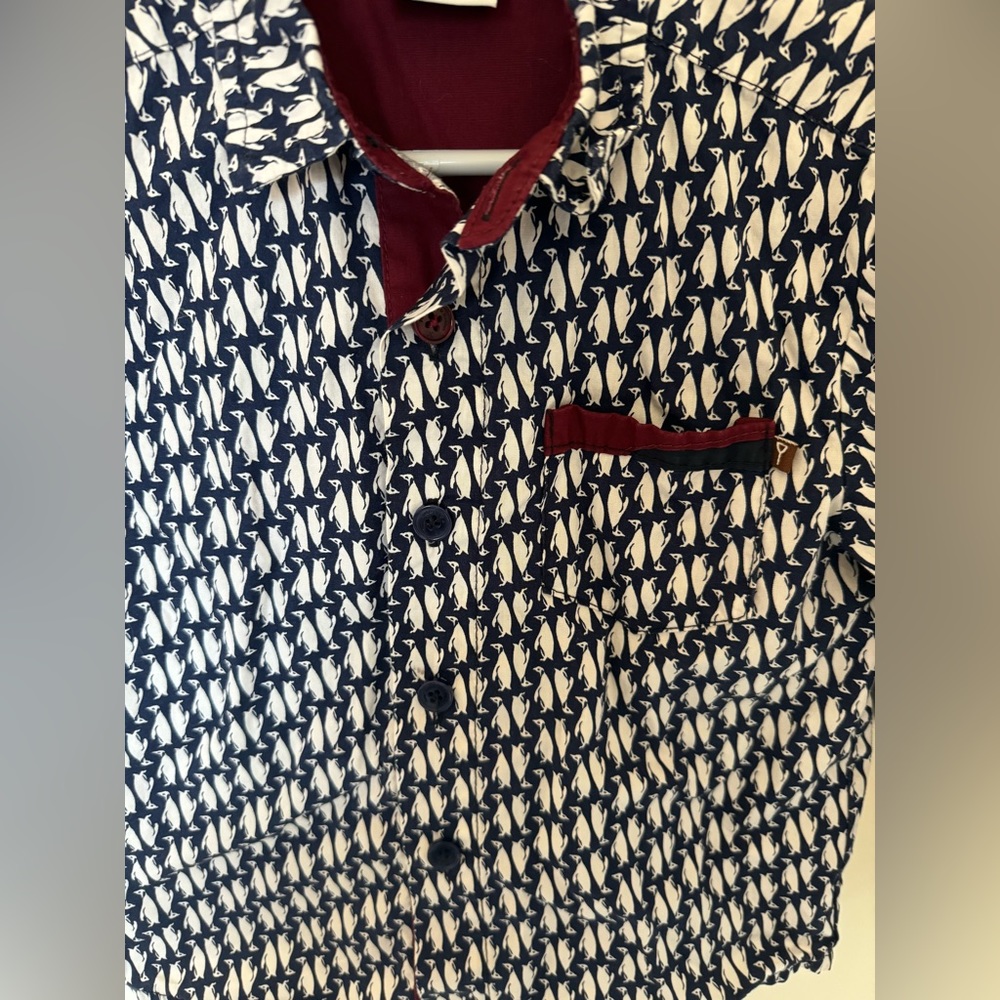 Gorgeous Fore! Penguins Boys’ Dress Shirt 3T